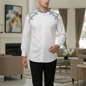 Baju Koko Dewasa Katun Dingin Nyaman untuk Sehari-hari Desain Elegan dan Simpel Cocok untuk Acara Formal atau Casual Buat Sholat Ied Mubarak