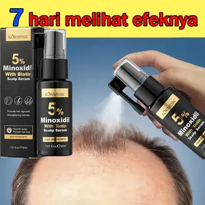 Minoxidil 5% Extra Strength Penumbuh Rambut   Penumbuh Dan Penebal Cepat Rambut Brewok, Kumis,Jambang 30ml Serum Penumbuh Rambut Cepat Penumbuh rambut Pengontrol Minyak Anti rambut rontok hair Perawatan Penghitam Menumbuhkan