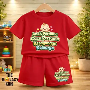 THE GALAXY KIDS-SETELAN BAJU ANAK LAKI LAKI USIA 1-8 TAHUN GAMBAR KATA KATA VIRAL CUCU PERTAMA KESAYANGAN KELUARGA BAHAN KATUN COMBED PREMIUM / SETELAN FASHION ANAK SETELAN CELANA PENDEK DISTRO / SETELAN BAJU ANAK LAKI LAKI KEKINIAN NYAMAN