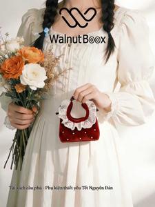 Túi đeo chéo mini nhung cao cấp phong cách độc đáo Túi đựng mỹ phẩm tiện lợi kích thước nhỏ (A1002)