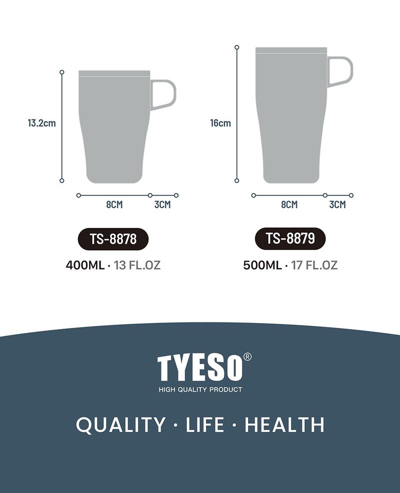 Product Introduction of TYESO Insulated Thermal Coffee Cup Hot And Cold (400ml/500ml) TS-8878/TS-8879 21