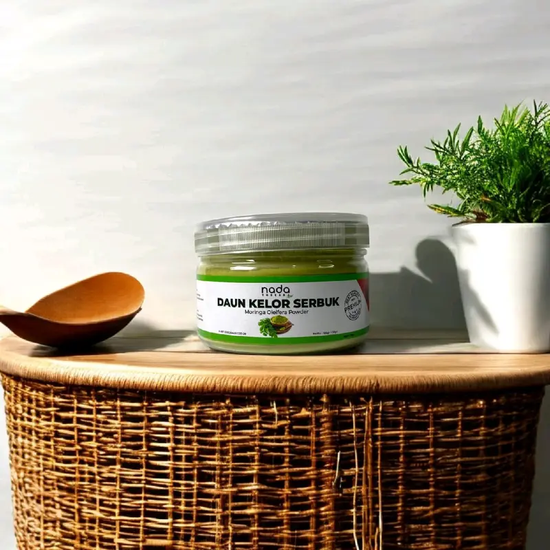 DAUN KELOR Bubuk Serbuk Premium Organik | Herbal Kolesterol & Darah Tinggi | Moringan Oleifera Organic Powder | 50gr, 100gr, 250gr, 500gr & 1Kg 3