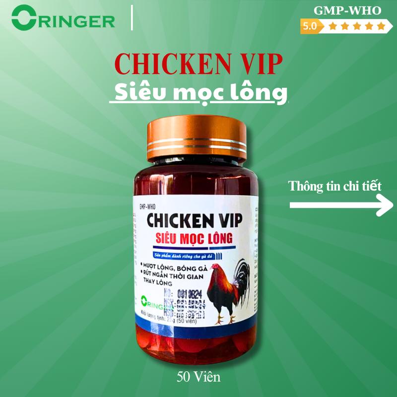 siêu mọc lông cho gà đá dạng viên - hộp 50v chống cắn mổ lông gà