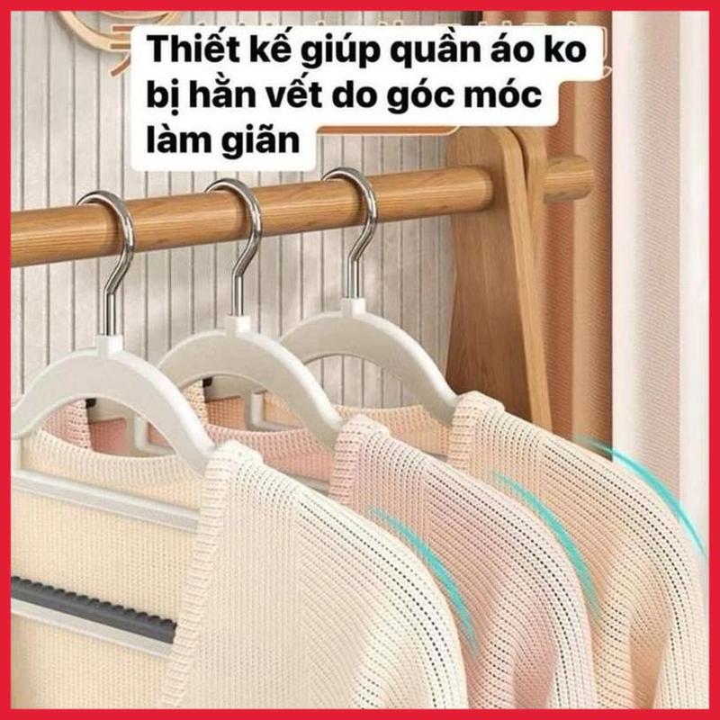 Combo 30 Móc Treo Quần Áo- Móc Treo Quần Áo Chống Trượt Đa Năng Xoay 360 Độ Chất Nhựa Cao Cấp Bền Bỉ Chịu Được Vật Nặng  - AN HƯNG DECOR 4