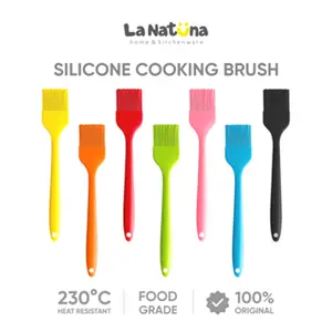 La Natuna Kuas Silikon 8021 Oles Kue Roti / BBQ / Silicone Brush Tahan Panas