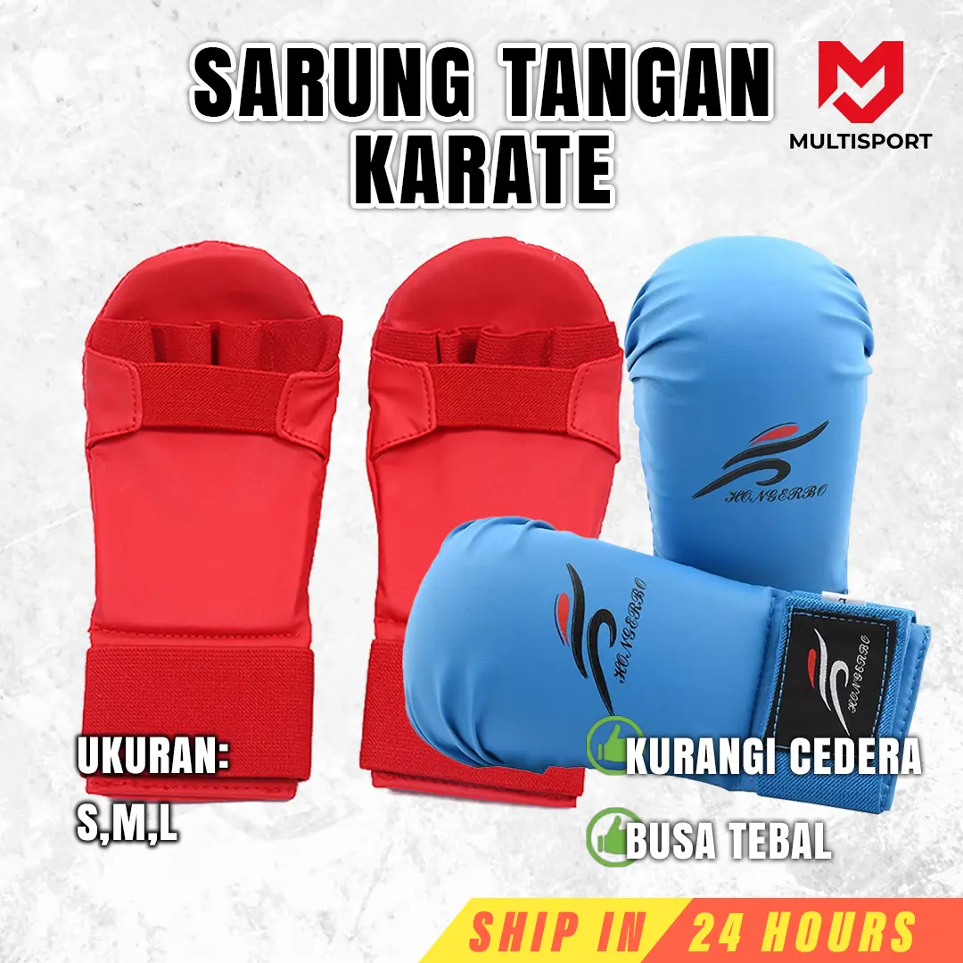 Sarung Tangan Karate & Boxing | Sarung Tangan Pelindung untuk Latihan Bela Diri, Bahan PU & EVA Tahan Lama