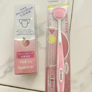 Dr.Baek Sikat Lidah Profesional Bahan Silikon Lembut Membersihkan Dengan Lembut Aman Dan Nyaman gel pembersih Lidah tongue cleaner