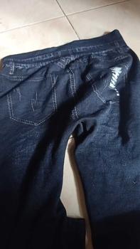 Product Review of Legging 7/8 ripped jeans/Legging fhashio/legging wanita Celana Nyaman from m**8 1