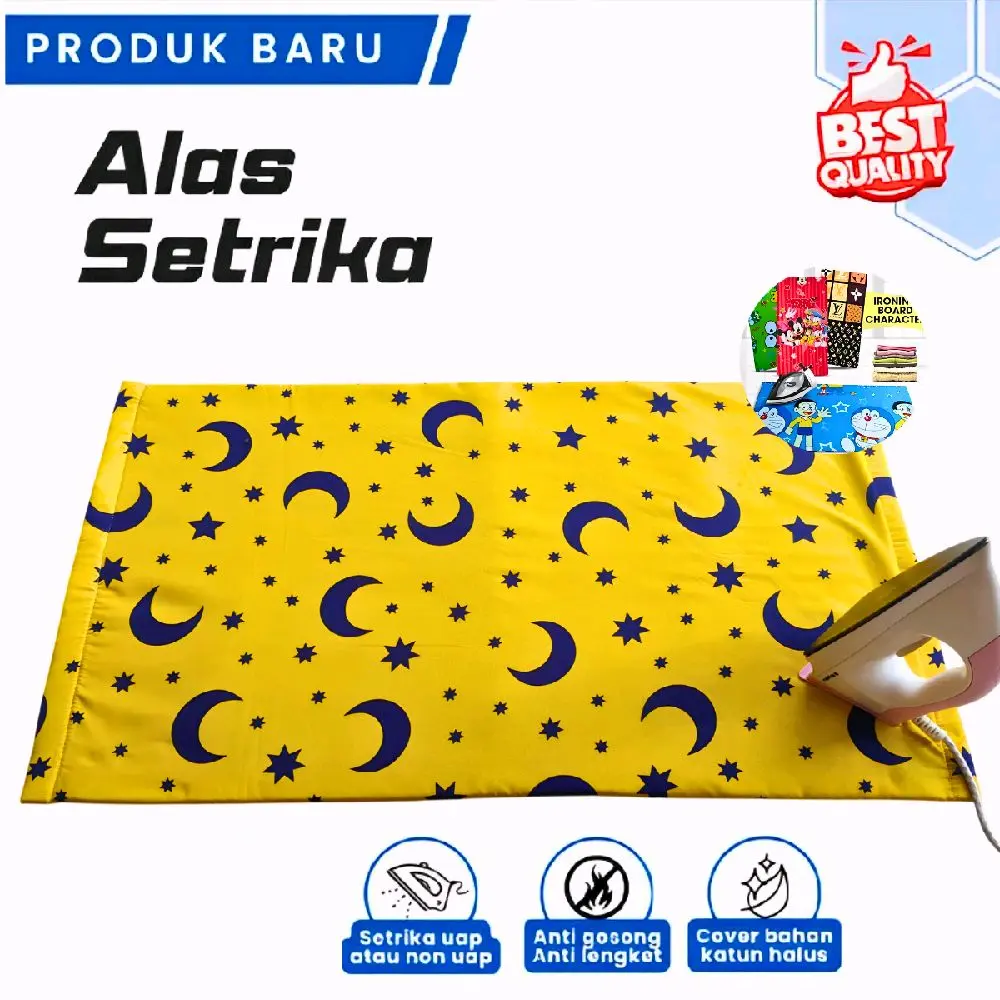 Alas Gosok Setrika Karpet Premium Tebal Anti Lengket Ukuran 90x50 Cm tahan lama papan setrika