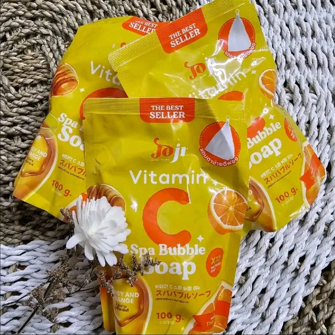 JOJI VITAMIN C SPA BUBBLE SOAP 100GR ORIGINAL THAILAND/SABUN PEMUTIH DAN PENCERAH KULIT ORIGINAL THAILAND