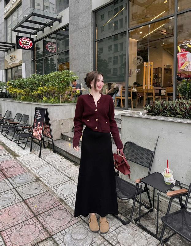 ( Hàng QCCC ) Áo Len Cúc Nổi Chất Len Ép Qc Dầy Dặn Dành Cho Nữ Dễ Mặc by T.LINH STORE 68