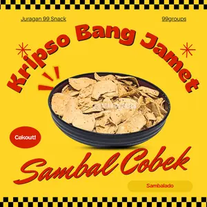KRIPSO BANG JAMET 250 GRAM PT99GROUP | GURIH Cemilan Food Rawit Sambal Snack Tapioka Pedas Camilan Keripik Ayam Makanan Crispy Merah Chili