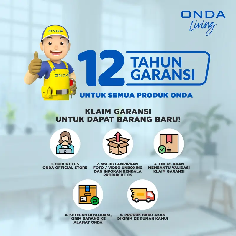 ONDA Saringan Kran Air Dapur 3 Lapisan Penyaring dan Anti Serangga & Bau WCF 01 1