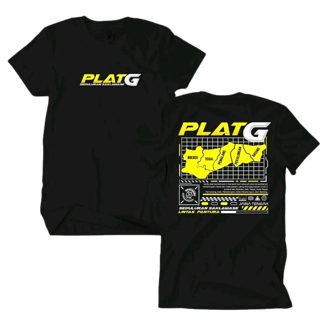 KAOS PLAT G JAWA TENGAH -  TSHIRT DISTRO VIRAL