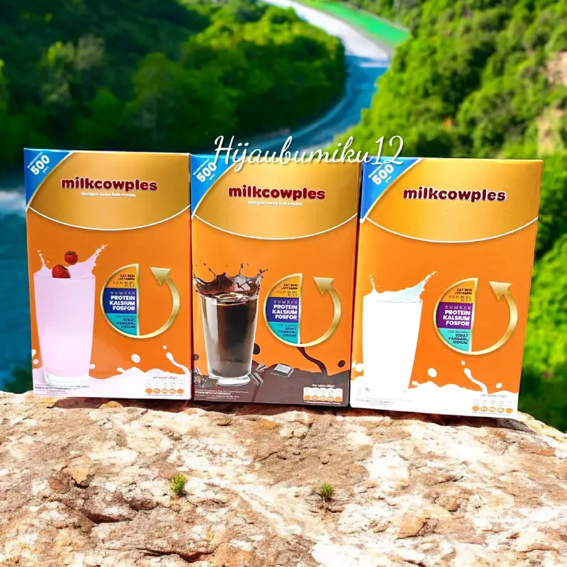 (3 pcs) Milkcowplus Milkcowples Susu Sapi Bubuk Fullcream 500 gram Dairy Powder tinggi protein Anak Hingga Dewasa 1
