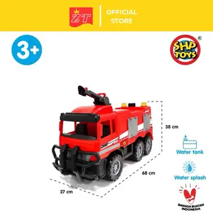 (BISA COD)Zeintoys mainan anak mobil dorong pemadam kebakaran Dino Rescue Shp 690 bahan Plastik tebal
