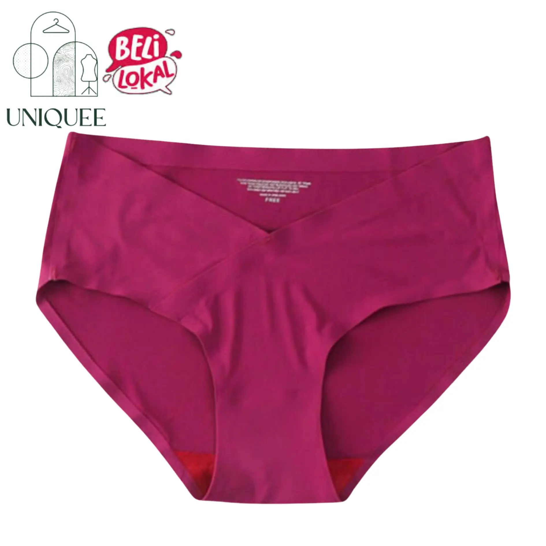 Uniqueestore CD363 Celana Dalam Hamil Seamless Katun Cd Wanita Bumil Sepinggul Cod Ibu