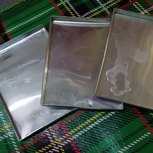 3 Pcs Loyang kue kering/Loyang oven bahan alumunium anti karat Loyang