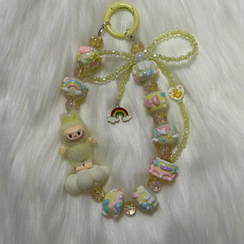 Mini fuzzy labubu strap/keychain - TikTok Shop Singapore