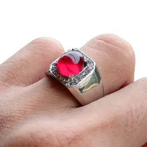 Cincin Batu merah delima super mewah
