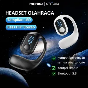 MIPOW Sport TWS Bluetooth Earphone Wireless Headphone Nirkabel Speaker Mini Pengurang Kebisingan
