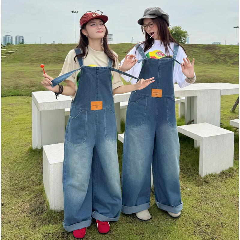  SSSTore.Aesthetic Yếm Jeans SSS.A Form Unisex Túi Rộng Cá Tính Size M L XL Chất Vải Denim Form Rộng Che Khuyết Điểm Tốt Dành Cho Nam Nữ 