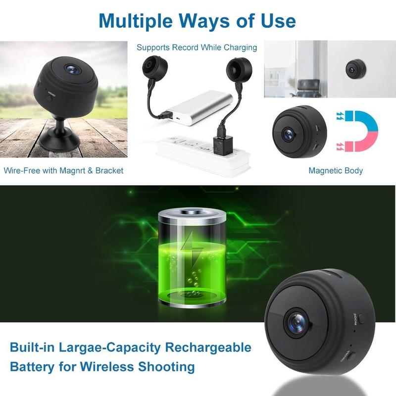 Camera Mini, A9, Kết Nối Với Điện Thoại Di Động, Kết Nối Với Điện Thoại Di Động, Thích Hợp Để Giám Sát, A9, Camera Wifi 9