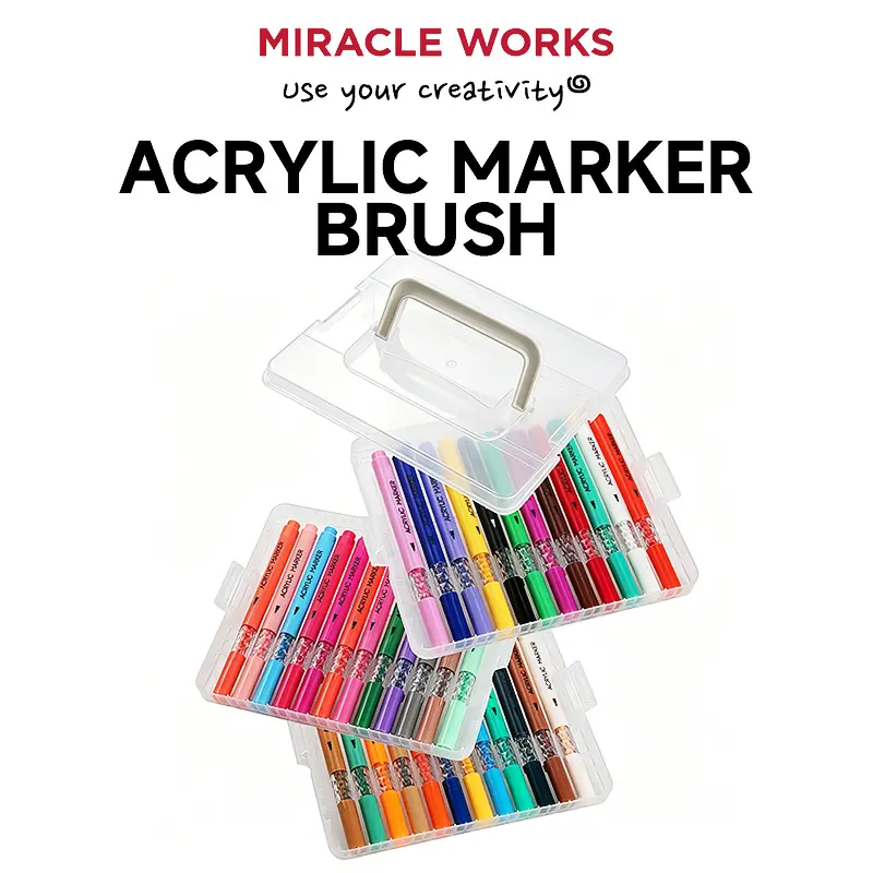 MW Spidol Akrilik Acrylic Marker Set DIY Painting Spidol Highlight Drawing Warna
