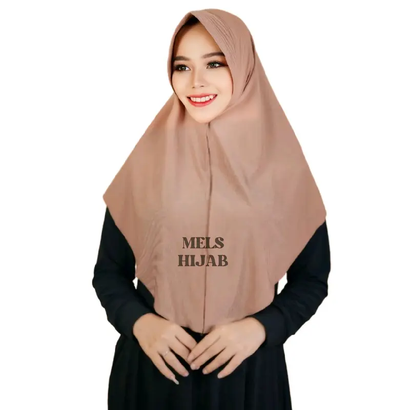 Mels Hijab - Wina L (Jilbab Bergo Daily Pad  Simple Jersey Super) Kerudung Kekinian 0