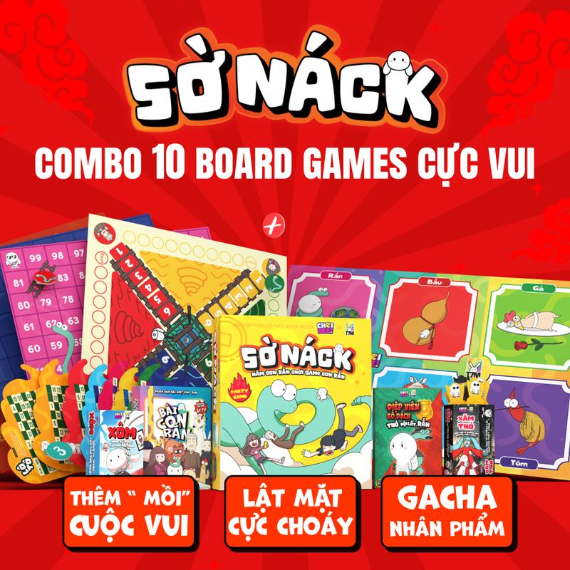 Sờ Náck - Combo 10 Board game Tết Ất Tỵ cực vui từ Choidee x Thỏ bảy màu