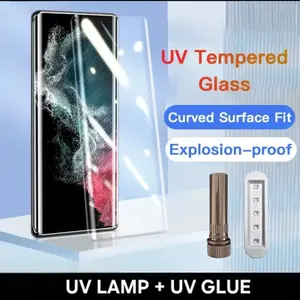 Tempered Glass UV Clear Full Glue Antigores Kompatibel for Infin1x Zero 30 4G 30 5G Ultra Hot 50 Pro Plus 60 Pro Plus Note 40 Pro 4G 5G 40 Pro Plus 40S 50S 5G - UVHEN