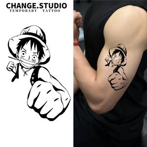 Hình Xăm Tạm Thời, Thiết Kế Hình Xăm Monkey D Luffy, Kéo Dài Trong 15 Ngày, Không Thấm Nước Và Chống Chà Xát. Miếng Dán Hình Xăm