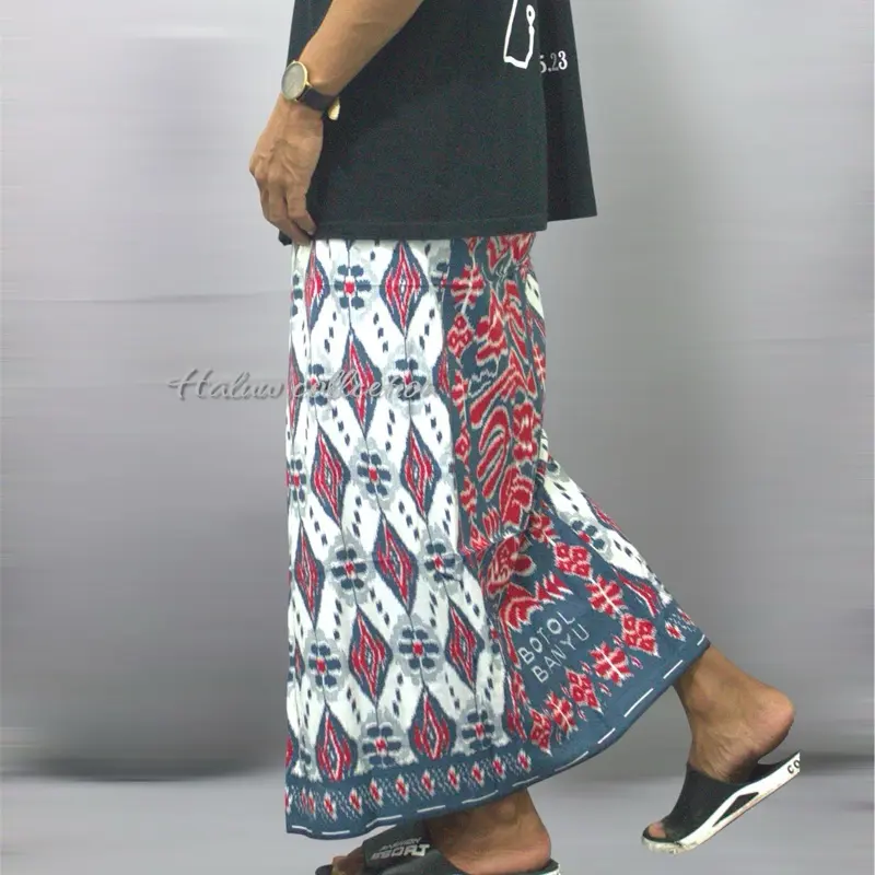 Sarung Goyor Printing Rayon Super Dewasa / Goyor Botol Nyaman Adem  Semua musim printing Sarongs Motif Muslim Bali 3
