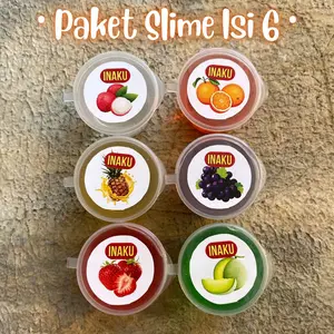 [PROMO] Paket Slime Inaku Isi 6 Pcs
