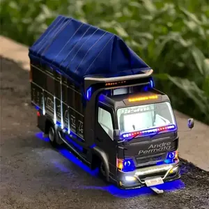 MINIATUR TRUK OLENG FULL VARIASI LAMPU BONUS TERPAL,MAINAN ANAK ANAK TERMURAH,MINIATUR TRUK OLENG RODA KAYU Remote Control Hadiah