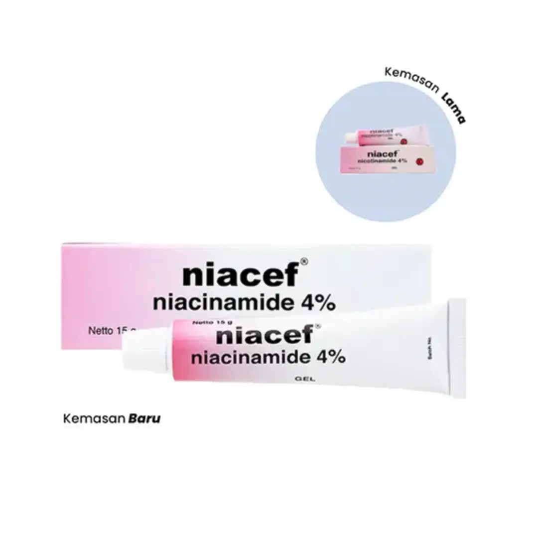 Niacef 4% Gel 15 gram - untuk Perawatan wajah