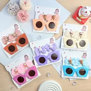 MJ - 2in1 Bandana + Kacamata Hitam Anak Bayi Anti UV Outdoor Sunglasses Pita Catalog QUIN NJ