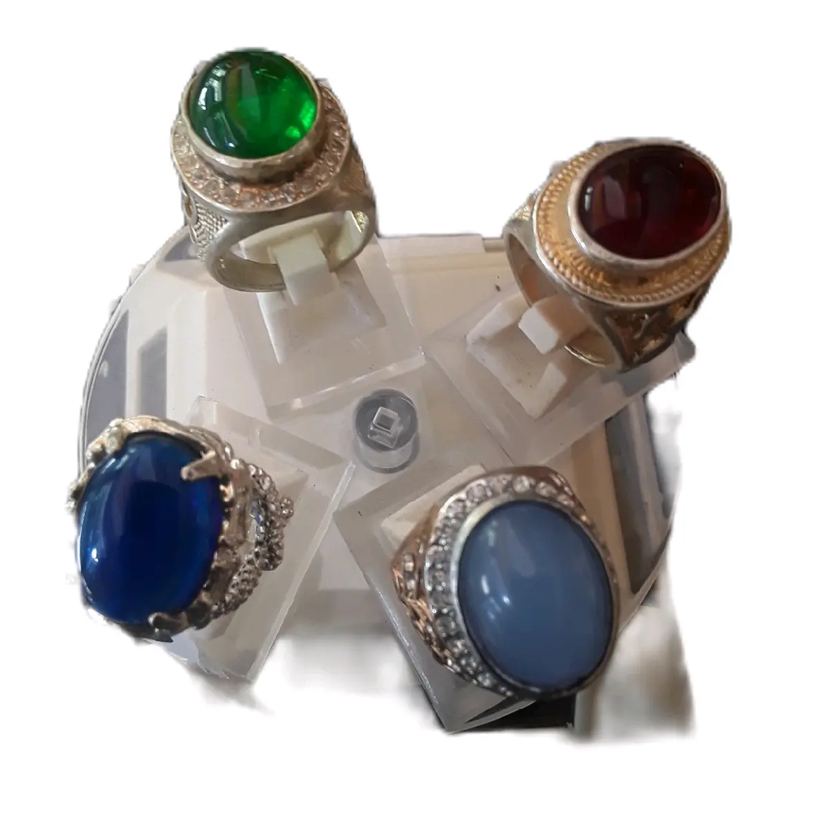 cicin king safir,mirah siyem,batu biru laut,sulaiman motif ring titanim size 6,7,8,9