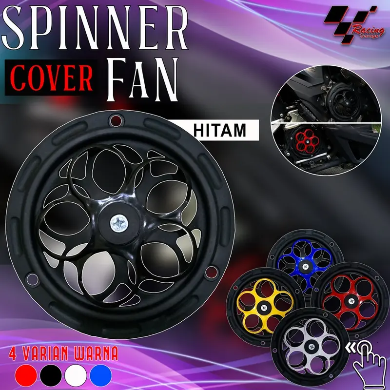 COVER KIPAS SPINER SPINNER VESPA BEAT FI DELUXE STREET SCOOPY VARIO MIO M3 SOUL GT X RIDE FINO PENUTUP KIPAS MESIN MATIC FILANO FAZZIO UNIVERSAL Motor 7