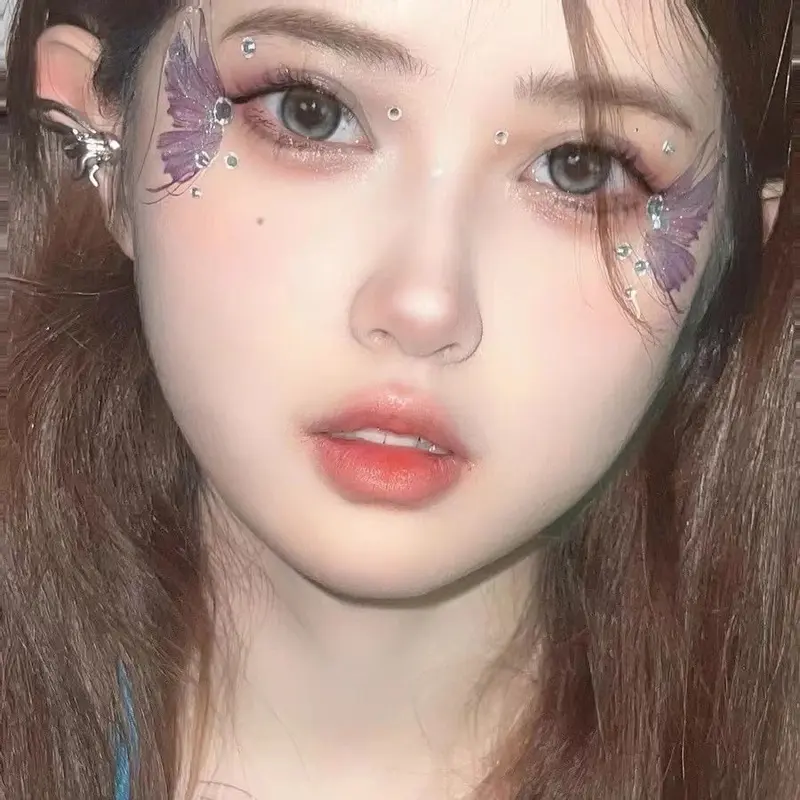 1lembar Tatto temporer Kupu kupu /Cewek Tahan Air Kupu-Kupu Bunga Dada  Bahu  Tubuh Seni Tato 6