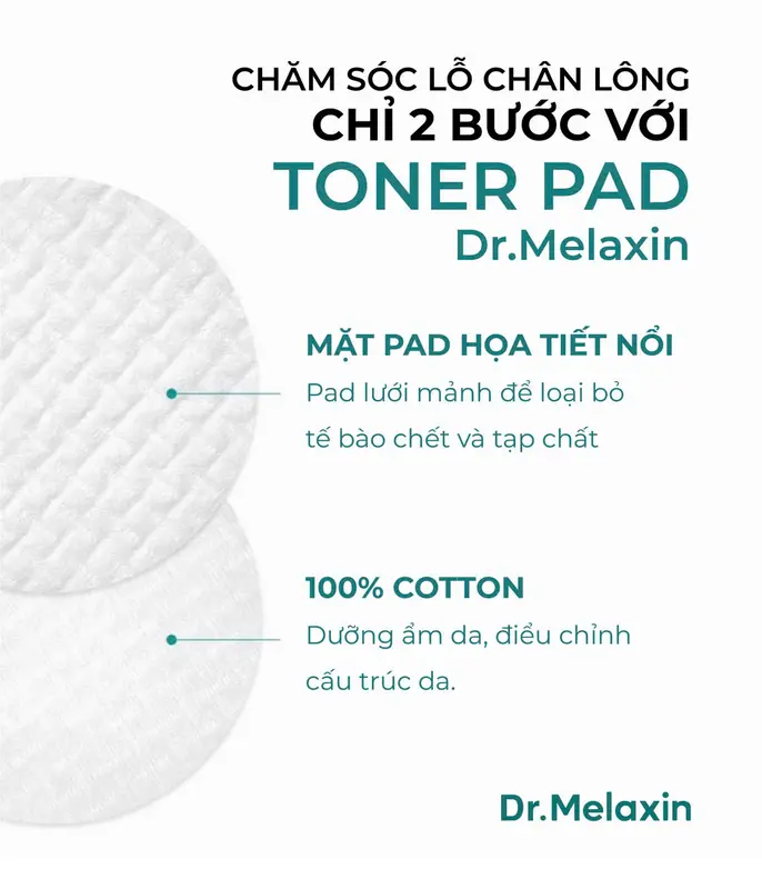Dr. Melaxin -Toner PAD BP Tẩy tế bào chết, chăm sóc chuyên sâu lỗ chân lông ( 70 miếng ) (tặng nạ BNBG) 2