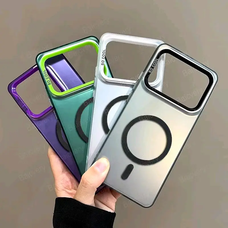 Case Infinix Note 40 40s 40 Pro Plus Magsafe Magnetic Luxury Laser matte Plate Camera Cover Hybrid