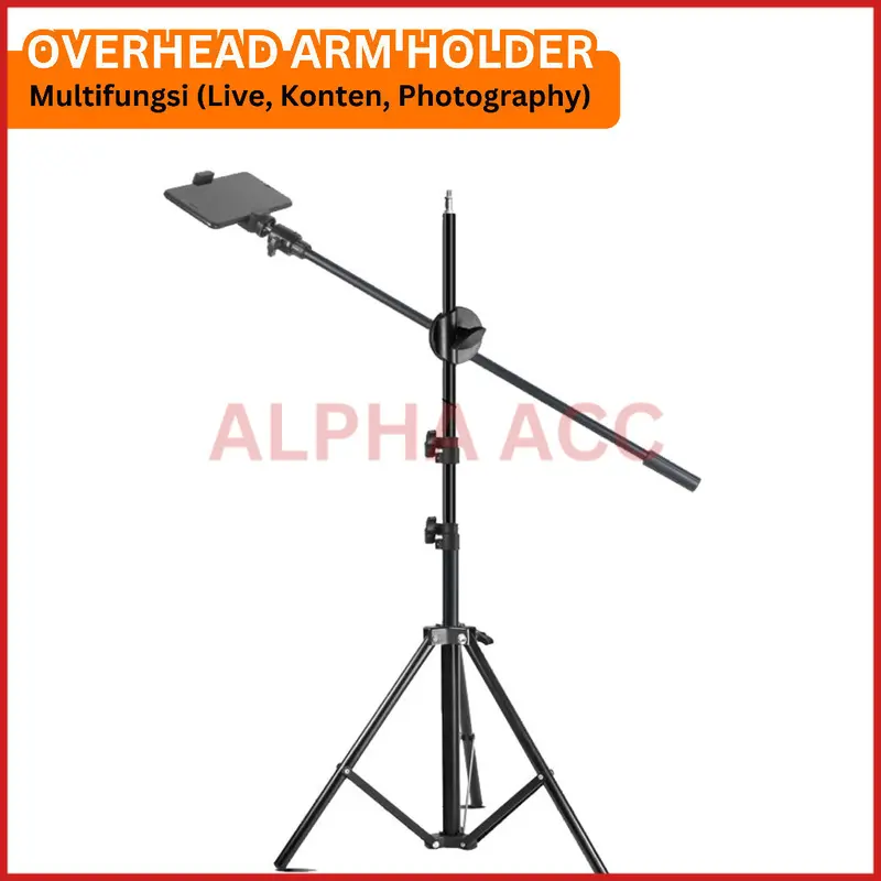 ZMP70 Overhead Tripod Armstand Phone Holder Stick Multifungsi Fotografi Kamera Live Streaming Konten Kreator Photo Studio ALPHA ACC 3