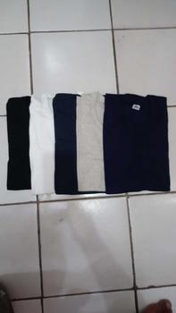 Product Review of PROMO PAKET 5 PCS KAOS KATUN DISTRO POLOS OBLONG PENDEK HITAM PUTIH Pria Combed Baju Dewasa Keren  Cowok Sablon   bajudistro baju co jalan oversized Kata beatles shirt bintang Tulisan Santai from C**A C**G 2