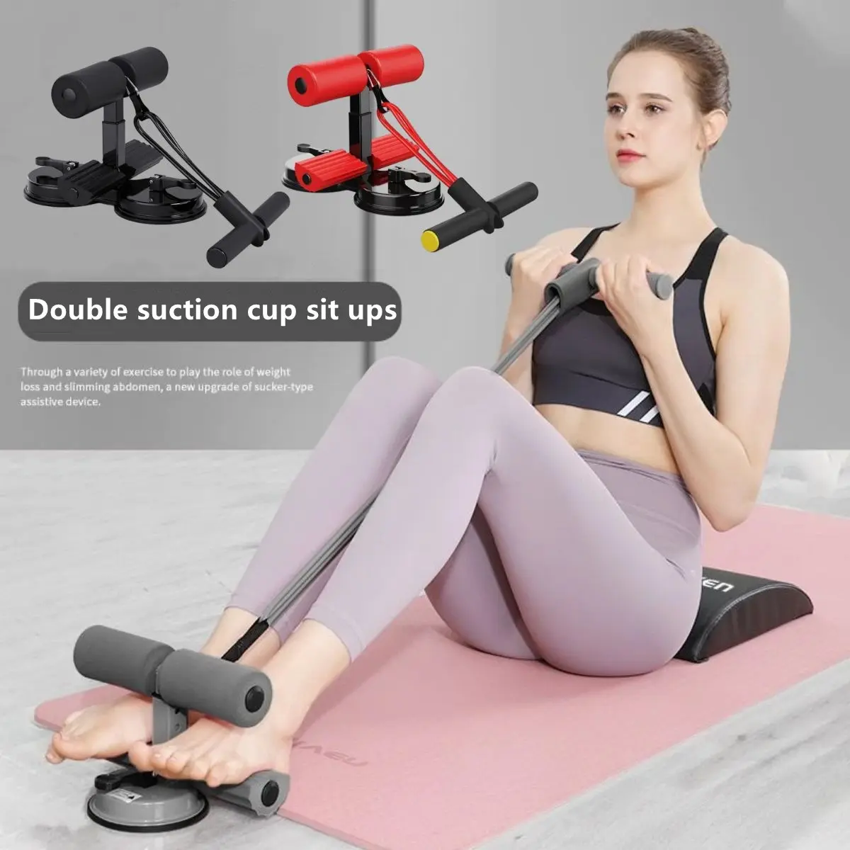 Upgraded Double Suction Cups Sit Up Bar Sit Up Bar Stand Tool