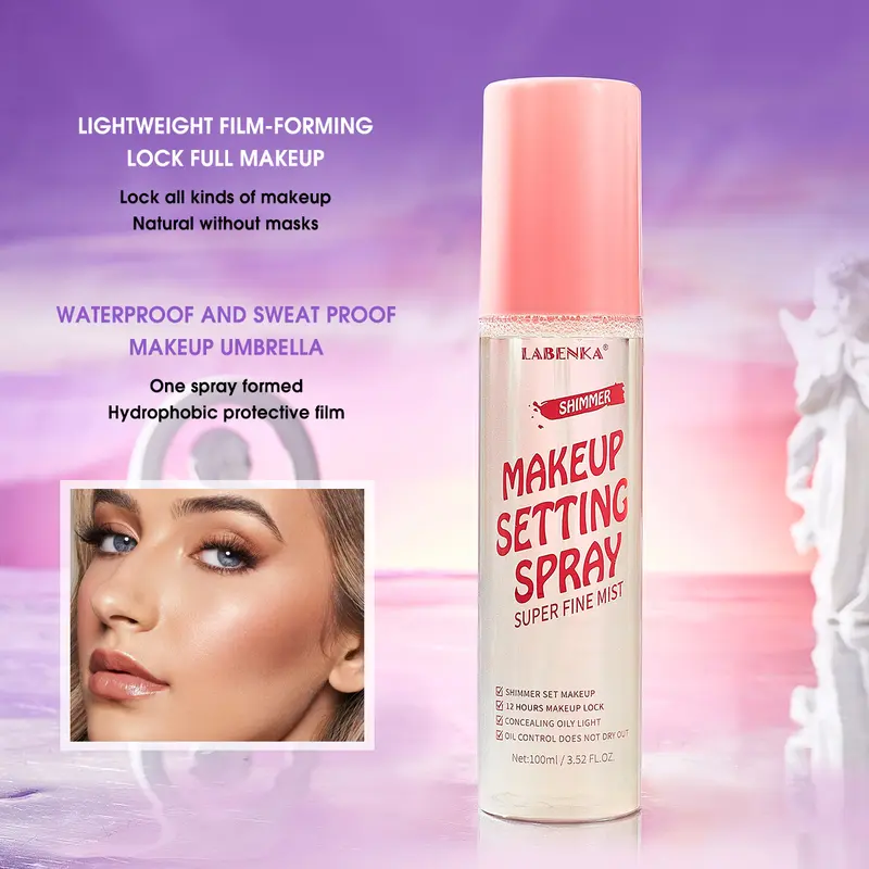 LABENKA LBK-F04 SHIMMER MAKEUP SETTING SPRAY 100 ML SUPER FINE MIST 4