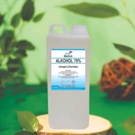 alkohol teknis 70% antiseptik anti bakteri kemasan 1 liter Hand Sanitizer Tangan