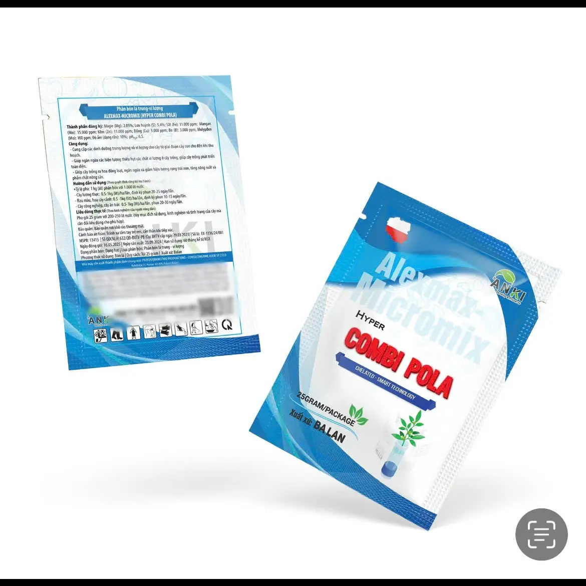 Combo 5 Và 10 Gói Phân Bón Trung Vi Lượng Hyper - Combi Nhập Khẩu Châu Âu Dạng Cốm Cao Cấp Hàm Lượng Cao - Gói 25G Pha 250 Lít Nước