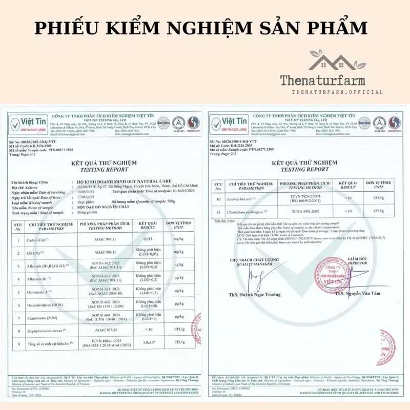 Bột đậu đỏ nguyên chất Thenaturfarm [ 500GR ] hỗ trợ dưỡng sáng, mờ thâm, tẩy da chết. 2