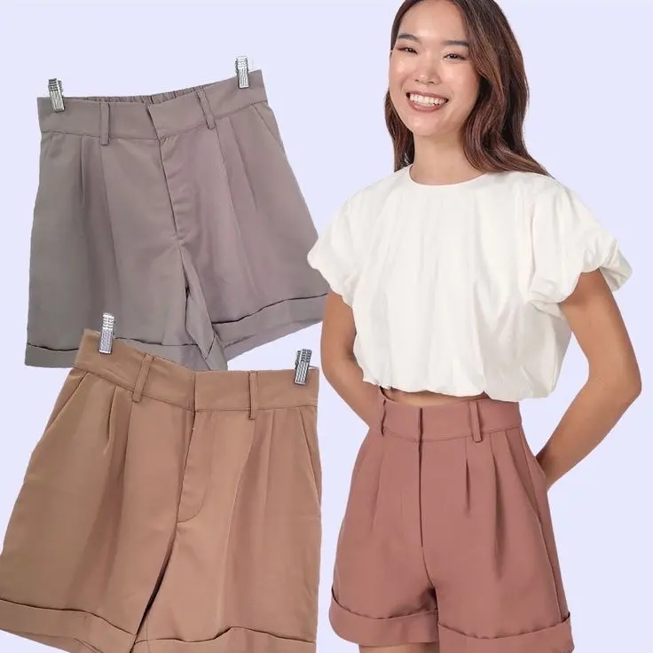#88 Hotpans Celana Pendek Wanita Korean Styell Shorts Bahan Jatuh 0